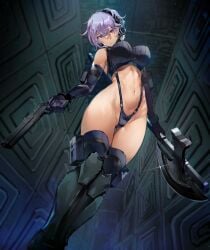 1girls 2d 2d_(artwork) 2d_artwork adult adult_female ass_visible_through_thighs bare_armpits bare_belly bare_hips bare_midriff bare_navel bare_shoulders bare_skin bare_thighs belly belly_button beyond_citadel big_breasts black_elbow_gloves black_gloves black_legwear black_long_gloves black_stockings black_thigh_highs black_thighhighs bouncing_breasts bouncing_tits breasts busty busty_female busty_girl curvaceous curvaceous_body curvaceous_female curvaceous_figure curvaceous_hips curvaceous_thighs curvy curvy_body curvy_female curvy_figure curvy_hips curvy_thighs digital digital_art digital_drawing digital_drawing_(artwork) digital_media digital_media_(artwork) elbow_gloves exposed_armpits exposed_belly exposed_hips exposed_midriff exposed_navel exposed_shoulders exposed_skin exposed_thighs female female_focus female_only fingers firearm from_below gloves groin gun hair_between_eyes half_naked half_nude head_tilt high_resolution highres hourglass_figure indoor indoor_nudity indoors inguinal_crease inguinal_ligament large_boobs large_breasts lean_figure legs_closed legs_together legwear linea_alba long_gloves looking_at_viewer looking_down looking_down_at_viewer martyr_(the_citadel) mature mature_female midriff naked naked_female naked_woman narrow_waist navel nipple_bulge nishiide_kengorou nude nude_female nudity partially_exposed_vulva partially_visible_vulva plump_breasts purple-eyed_female purple-haired_female purple_eyebrows purple_eyes purple_hair semi_nude shaking_breasts short_hair shoulders slender_body slender_waist slim_waist solo standing stockings stomach the_citadel the_martyr thick_thighs thigh_gap thigh_highs thighhighs thighs thighs_together thong tilted_head underboob weapon wide_hips