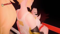 2girls 3d 720p animated ass_grab between_breasts blonde_hair breast_smother catfight clothing dolphin_shorts face_on_breast female female_only half-sisters head_on_breasts incest infected_heart lesbian longer_than_10_seconds longer_than_30_seconds longer_than_one_minute moaning motorboating ponytail ruby_rose rwby sexfight sfw shorts sound tagme video voice_acted watermark wrestling yang_xiao_long yuri