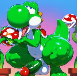 piranha plant from super mario bros. by dotal
