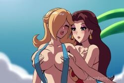2girls almost_naked almost_nude animated beach big_boobies big_boobs big_breasts big_tiddies big_tits big_titties blue_bikini blush blushing blushing_female blushing_profusely boobies boobs breasts effectively_nude enjoying_it female fondling_breast grabbing_another's_breast grabbing_breasts grabbing_partner groping groping_breasts groping_breasts_from_behind groping_from_behind hand_under_clothes hand_under_swimsuit hands_under_clothes head_size_boobies head_size_boobs head_size_breasts head_size_tiddies head_size_tits head_size_titties horny horny_female leonhenthighs looking_at_partner mario_(series) moaning_female moaning_from_pleasure moaning_in_pleasure mommy_milkers no_sound pauline practically_nude princess_rosalina public public_indecency red_bikini sling_bikini sling_swimsuit slingshot_bikini slingshot_swimsuit tagme tiddies tits titties video yuri