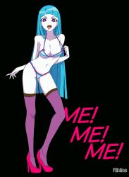 1girls 2d 2d_(artwork) 2d_artwork bare_arms bare_belly bare_chest bare_hands bare_hips bare_midriff bare_navel bare_shoulders bare_skin bare_thighs belly belly_button big_breasts black_background blue-haired_female blue_bra blue_eyebrows blue_hair blue_panties blue_underwear blunt_bangs bra breasts busty busty_female busty_girl calves cleavage collarbone digital digital_art digital_drawing digital_drawing_(artwork) digital_media digital_media_(artwork) elbows exposed_arms exposed_belly exposed_chest exposed_hips exposed_midriff exposed_navel exposed_shoulders exposed_skin exposed_thighs feet female female_focus female_only fingers footwear full_body groin half_naked half_nude high_heels high_resolution highres inguinal_crease inguinal_ligament knees large_boobs large_breasts lean_figure legs legwear long_hair looking_at_viewer me!me!me! meme_(me!me!me!) midriff naked naked_female naked_woman narrow_waist navel nude nude_female nudity open_mouth panties parted_lips pink_footwear pink_high_heels pink_shoes plump_breasts purple-eyed_female purple_eyes purple_legwear purple_stockings purple_thigh_highs purple_thighhighs rinine semi_nude shoes shoulders simple_background slender_body slender_waist slim_waist solo standing stockings striped_bra striped_panties striped_underwear thigh_gap thigh_highs thighhighs thighs tongue tongue_out underwear underwear_only upper_teeth white_bra white_panties white_underwear wide_hips