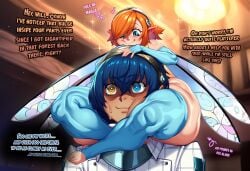 1boy 1girls 30bagsofballs ai_generated atlus big_ass bottom_heavy gallica huge_ass huge_thighs metaphor:_refantazio shortstack thick_thighs thighs wide_hips will_(metaphor:_refantazio)