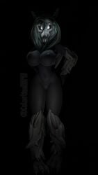 1girls 3d anthro anthro_only belly_button big_breasts black_background black_body black_fur black_hair black_sclera black_tongue breasts canine_skull female female_only furry furry_only glowing_eyes glowing_pupils hair hand_on_hip horror hourglass_figure midriff navel nipples pussy scp-1471 scp_foundation skull skull_face skull_head solo solo_anthro solo_female standing thighs tongue tongue_out watermark