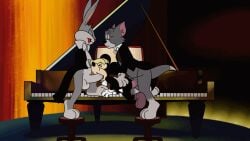 2025 anal anal_sex animated anthro anthro_on_anthro anthro_penetrated anthro_penetrating anthro_penetrating_anthro ass balls big_balls big_penis black_body bottomless bugs_bunny clothed clothing disney domestic_cat erection face_fucking felid feline felis fellatio footwear fur gay genitals gloves grey_body grey_fur group group_sex hairlessboyblunder handwear hi_res irrumatio keyboard_instrument lagomorph leporid looney_tunes male male/male male_penetrated male_penetrating male_penetrating_male mammal metro-goldwyn-mayer mickey_mouse mostly_nude mouse multicolored_body multicolored_fur murid murine musical_instrument open_mouth open_smile oral penetration penile penile_penetration penis penis_in_ass penis_in_mouth piano rabbit rodent sex shoes smile spitroast tan_body thomas_cat threesome tom_(tom_and_jerry) tom_and_jerry tom_cat trio two_tone_body two_tone_fur warner_brothers