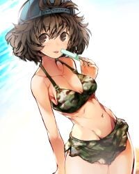 akiyama yukari from girls und panzer by nishiide kengorou