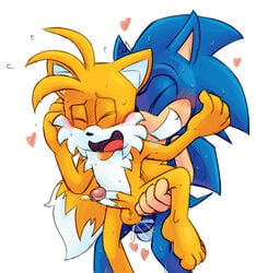 anal anal_sex anthro ass balls blush canine cum cum_in_ass cum_inside cum_while_penetrated duo erection extraspecialzone fox fur furry happy_sex hedgehog male male_penetrating mammal open_mouth penetration penis sex sonic_(series) sonic_the_hedgehog tails yaoi