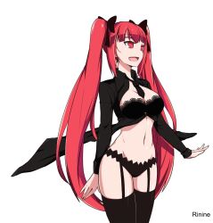 1girls 2d 2d_(artwork) 2d_artwork alternate_version_at_source alternate_version_available bare_belly bare_hands bare_hips bare_midriff bare_navel bare_skin bare_thighs belly belly_button big_breasts black_bra black_garter_straps black_hair_ribbon black_hair_tie black_legwear black_necktie black_panties black_ribbon black_stockings black_thigh_highs black_thighhighs black_underwear bra breasts busty busty_female busty_girl cleavage curvaceous curvaceous_body curvaceous_female curvaceous_figure curvaceous_hips curvy curvy_body curvy_female curvy_figure curvy_hips digital digital_art digital_drawing digital_drawing_(artwork) digital_media digital_media_(artwork) exposed_belly exposed_hips exposed_midriff exposed_navel exposed_skin exposed_thighs female female_focus female_only fingers frilled_bra frilled_panties frilled_underwear garter_straps groin hair_ribbon hair_tie half_naked half_nude high_resolution highres hourglass_figure inguinal_crease inguinal_ligament large_boobs large_breasts lean_figure legs_closed legs_together legwear long_hair midriff more_at_source naked naked_female naked_woman narrow_waist navel necktie nude nude_female nudity open_mouth open_mouth_smile original original_art original_artwork original_character panties parted_lips plump_breasts red-eyed_female red-haired_female red_eyes red_hair ribbon rinine semi_nude shoulders simple_background slender_body slender_waist slim_waist smile smiley_face smiling solo standing stockings thick_thighs thigh_highs thighhighs thighs thighs_together tongue twintails twintails_(hairstyle) underwear upper_body very_long_hair very_long_hair_female white_background wide_hips