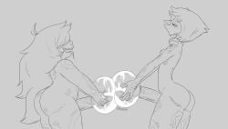 2019 amethyst_(steven_universe) bubble cartoon_network cartoonsaur commission corruption digital_media_(artwork) futanari horn onahole onahole_penetration pearl_(steven_universe) sketch steven_universe