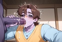 ai_generated blowjob five_nights_at_freddy's gay michael_afton
