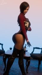 1girls 3d ada_wong big_ass big_breasts big_thighs breasts bust busty capcom curvaceous curvy curvy_figure female hips huge_ass huge_breasts large_ass large_breasts light-skinned_female light_skin mature mature_female resident_evil resident_evil_2 resident_evil_4 slim_waist thick thick_hips thick_legs thick_thighs thighs voluptuous waist wide_hips zina_(artist)