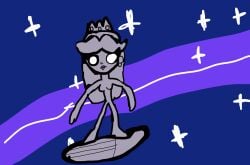 1girls breasts crown fantastic_four female female_only herald marvel marvel_cinematic_universe marvel_comics metallic_body metallic_skin naked nintendo nude princess_peach silver_body silver_skin silver_surfer space super_mario_bros. superheroine surfboard surfing surfing_board
