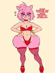 1girls 2d 2d_(artwork) 2d_artwork amy_rose anthro anthro_female anthro_only ass belly belly_button big_ass big_butt big_hips big_thighs blush blush_lines blushed_face blushing_at_viewer blushing_female boobs breasts bubble_ass bubble_butt cameltoe choker clothed clothed_female clothing color colored colored_sketch curvaceous curvy_ass curvy_butt dialog dialogue eyebrows eyelashes eyes fat_ass fat_butt female female_focus female_only fishnets fur furry furry_female furry_only gloves green_eyes hair hands_on_hips head_tuft heart heart_symbol hearts_around_head heels hips huge_ass huge_butt huge_hips huge_thighs jay-marvel licking licking_lips light-skinned light-skinned_female light_body light_skin light_skinned light_skinned_female lips pale pale-skinned_female pale_body pale_skin pale_skinned_female panties partially_clothed pink_fur pink_hair rings sketch skimpy skimpy_clothes solo solo_female solo_focus sonic_(series) sonic_the_hedgehog_(series) speech stomach tagme talking talking_to_viewer text thick_ass thick_butt thick_hips thick_thighs thigh_highs thighhighs thighs tits tongue tongue_out underwear voluptuous voluptuous_body wide_ass wide_butt wide_hips wide_thighs