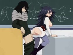 1boy 1girls 2d 2d_animation animated ass boku_no_hero_academia bouncing_ass bouncing_breasts breasts classroom cum cum_in_pussy cum_inside eraserhead female from_behind from_behind_position longer_than_30_seconds longer_than_one_minute male midnight_(my_hero_academia) my_hero_academia nemuri_kayama nipples official_style penis pussy school sex sfan shorter_than_two_minutes sound tagme teacher twerking_on_dick vaginal_penetration video