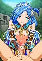 1boy 1boy1girl 1girls 2d ai_assisted ai_generated anime anime_style areolae aroused bare_breasts blue_eyes blue_hair blush breasts breasts_exposed clouds cock completely_nude completely_nude_female dana_(ys) dana_iclucia day dick erection execro female forest handjob headwear hi_res highres long_hair male male_pov masturbating masturbation naked naked_female nipples novelai nude nude_female outdoors penis precum precum_drip request requested ruins service sky small_breasts soft_breasts twintails uncensored upper_body veiny_penis ys ys_viii_lacrimosa_of_dana