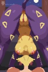 1boy 1girls 2:3 anthro anthro_penetrated big_ass big_breasts breasts cum_inside furry hotto_kakuart interspecies liepard long_video longer_than_one_minute medium_breasts oral pixel_art plap pokemon pokephilia pov pussy reverse_cowgirl_position sex sex_from_behind straight tagme vaginal_penetration vertical_video video