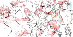 2boys after_sex ahegao alisha alisha_diphda anal anus ass blush cum cumdrip gaping lying male_only mikleo_(tales) multiple_boys penetration sex sorey_(tales) spreading tagme tales_of_(series) tales_of_zestiria yaoi