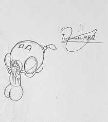 bob-omb bomb bombette cum cum_in_pussy disembodied_penis explosives living_bomb looking_pleasured mario_(series) penis pussy terminatormkii waddling_head