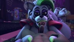 blowjob breasts five_nights_at_freddy's five_nights_at_freddy's:_security_breach futa/male futa_on_male futanari intersex intersex/female male_pov no_sound pov pov_male rayhuma roxanne_wolf_(fnaf) size_difference sucking sucking_penis tagme video