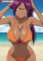 1girls ai_generated aindroidparanoid ass big_ass big_breasts big_butt bikini bleach breasts busty cleavage curvy cute dark_skin fat_ass female female_only hair hi_res hips huge_ass huge_breasts human large_ass large_breasts legs massive_breasts narrow_waist ponytail shihouin_yoruichi slim_waist tagme thick_ass thick_thighs voluptuous waist wide_hips