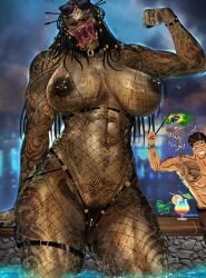female yautja from predator (franchise) by netxart