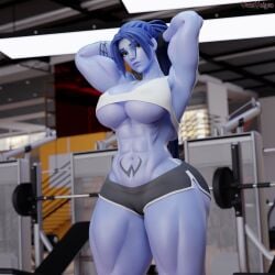 1girls 3d activision amelie_lacroix big_ass big_breasts big_thighs blizzard_entertainment blue-skinned_female blue_body blue_skin breasts bubble_ass bubble_butt bust busty chest curvaceous curves curvy curvy_figure female fit fit_female gym hips hourglass_figure huge_ass large_ass legs leotard mature mature_female muscular muscular_female overwatch overwatch_2 slim_waist solo thick thick_ass thick_hips thick_legs thick_thighs thighs toned toned_female voluptuous voluptuous_female vonsvaigen waist wide_hips wide_thighs widowmaker