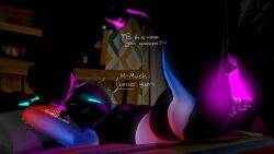 anthro arms_above_head bodily_fluids bradtheastroman clothed clothing duo epic_games female fortnite from_front_position genital_fluids genitals glowing glowing_eyes glowing_genitalia glowing_markings glowing_penis grabbing_wrists hi_res holding_wrists human lying lynx_(fortnite) male male/female male_penetrating mammal markings missionary_position moan on_back penetration penis phantom_meowscles pinned pinned_arms pinned_to_bed raised_arms sex thrusting vaginal_fluids vaginal_penetration vaginal_penetration whimper wrist_grab wrists_held wrists_together
