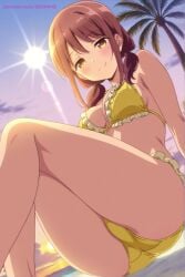 1boy1girl ai ai_generated ass ass_focus asshole brown_hair cum cum_in_ass cum_in_pussy cum_inside female from_behind goonimeai harukana_receive male naked naked_female oozora_haruka_(harukana_receive) penetration pussy pussy_lips sex spreading squatting vagina vaginal_penetration vaginal_sex