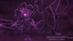 16:9 3d_(artwork) anthro areola armwear ass asscaster ballbusting balls big_balls big_breasts blender_(artwork) breasts chastity_cage chastity_device clothed clothing cock_and_ball_torture collar digital_media_(artwork) female femboy generation_1_pokemon generation_7_pokemon genital_torture genitals group group_sex hanging_breasts hi_res kneeling legendary_pokemon legwear lockball male mammal mewtwo nintendo nipples nude open_mouth pain pheromones pokeball pokemon pokemon_(species) reptile salazzle scalie sex simple_background smile submissive text threesome tongue trio widescreen