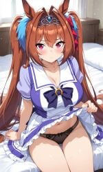 1girls ai_generated animal_ears anthropomorphization artist_request daiwa_scarlet_(umamusume) eyes female hair legs skin tagme umamusume umamusume_pretty_derby young