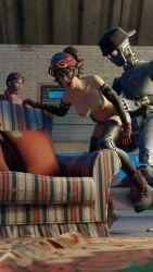 3d 3d_(artwork) alternate_version_available angry angry_expression angry_face arm_warmers armwear ass big_ass big_breasts breast_out breasts brown_hair brown_hair_female caught_in_the_act choker clenched_teeth clip_(fortnite) closed_eyes clothed clothed_female clothing completely_nude completely_nude_female different_angle female female_focus female_only fortnite fortnite:_save_the_world gloves mostly_clothed mostly_clothed_female nude nude_female open_mouth open_mouth overalls overalls_down overalls_only ponytail red_hair red_hair red_hair_female redhead_female revolt_(fortnite) robot robot_boy robot_humanoid robot_penis short_hair tattoo tattoos teeth_clenched the_machinist_(fortnite) thigh_highs thighhighs thwipperfapper vaginal_penetration watch watching watching_sex welding_mask