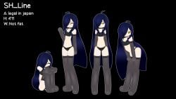 female original_character posing stickman sticknodes