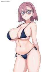 1girls 2.5_jigen_no_ririsa amano_ririsa areolae bare_arms bare_belly bare_chest bare_hands bare_hips bare_legs bare_midriff bare_navel bare_shoulders bare_skin bare_thighs belly belly_button bikini bikini_bottom bikini_only bikini_top blush blush_face blushing_at_viewer blushing_female breasts busty busty_female busty_girl busty_teen collarbone curvaceous curvaceous_body curvaceous_female curvaceous_figure curvaceous_hips curvaceous_teen curvaceous_thighs curvy curvy_body curvy_female curvy_figure curvy_hips curvy_teen curvy_thighs eclypse exposed_arms exposed_belly exposed_chest exposed_hips exposed_legs exposed_midriff exposed_navel exposed_shoulders exposed_skin exposed_thighs female female_focus female_only glasses glasses_on_face glasses_on_head groin hair_between_eyes halterneck high_resolution high_school_student highres hourglass_figure large_breasts lean_figure looking_at_viewer medium_hair midriff narrow_waist navel nipples parted_bangs pink_eyebrows pink_hair pink_hair_female purple_eyes purple_eyes_female school_girl shoulders side-tie_bikini simple_background slender_body slender_waist slim_waist solo standing string_bikini swimsuit swimwear teen_girl teenage_girl teenage_tits teenager thick_thighs thighs upper_body violet_eyes white_background wide_hips young_female young_woman