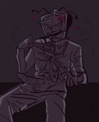 1guys aroused dark_room deltarune drooling foxerinu hearts_around_head horny male_only penis_out precum tenna_(deltarune) wireplay