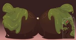 big big_belly big_breasts big_nipples breast_expansion brown_body brown_skin candy chounyuu chubby chubby_belly chubby_female expansion expansion_fetish fat fat_female fat_fetish female female_focus female_only food food_fetish food_tf food_transformation green_eyes green_hair green_nipples hyper hyper_breasts hyper_nipples ice ice_cream long_hair makeup melting nipples nipples_expansion original original_character piercing solo solo_female solo_focus transformation whore_eyes yumi_mi