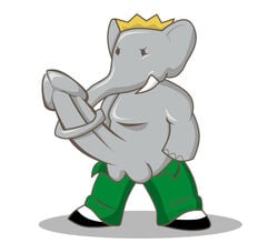 1boy anthro babar babar_the_elephant boner crown elephant erection footwear furry grey_body hyper hyper_penis male_only masturbation pachyderm pants penis shewi shoes solo solo_male tagme testicles trunk trunk_(anatomy) trunk_masturbation trunkjob tusks