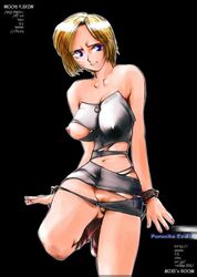 aya_brea black_background blonde_hair blue_eyes breasts leather leather_jacket mike's_room mike156 nipples parasite_eve parasite_eve_ii tagme torn_clothes uncensored url vagina zipper