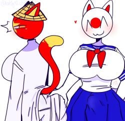 countryhumans countryhumans_girl female japan_(countryhumans) kak0yt0_chel tagme vietnam_(countryhumans)