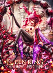 anime_girl anime_style animeart_pixxx breasts cleavage elden_ring female female_only fromsoftware heels human humanized romina_saint_of_the_bud shadow_of_the_erdtree stockings thigh_highs waifu wings