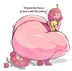 1girls 2d 2d_(artwork) 2d_artwork adventure_time ass ass_bigger_than_body ass_body bottom_heavy breasts bulumble-bee candy candy_humanoid cartoon_network female giant_ass gigantic_ass hair huge_ass hyper hyper_ass hyper_butt massive_ass panties pink_body pink_hair pink_panties princess princess_bubblegum rear_view senor9 senordraws shirt sitting sitting_on_person spiral_eyes sweat sweatdrop sweating sweaty sweaty_ass sweaty_body sweaty_butt tagme thick thick_ass thick_legs thick_thighs wildberry_princess wobble wobbling_ass yellow_shirt