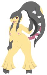 2017 alternate_version_available anthro anthrofied areola armpits breasts female hi_res humanoid infamousrel looking_at_viewer mammal mawile nintendo nipples nude open_mouth pokeandpenetrate pokemon pokemon_(species) pussy simple_background smile solo teeth tongue video_games