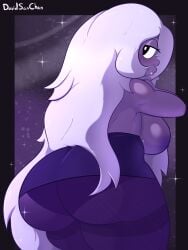 2d 2d_(artwork) 2d_artwork amethyst_(steven_universe) ass breasts cartoon_network davidsanchan female gem_(species) hair nipples panties pants purple_body purple_hair purple_skin rear_view steven_universe tagme thick thick_ass thick_butt thick_hips thick_legs thick_thighs wide_ass wide_hips wide_thighs