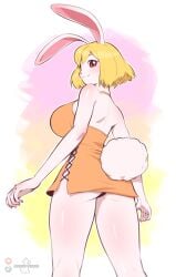 1girls blonde_hair bunny_ears bunny_girl carrot_(one_piece) female female_only looking_at_viewer one_piece pakwan008 red_eyes