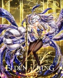 anime_girl anime_style animeart_pixxx breasts cleavage elden_beast elden_ring female female_only fromsoftware heels human humanized stockings thigh_highs waifu wings