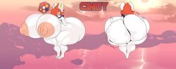 absurd_res animal_humanoid anthro ass big_breasts big_butt breasts cinderace female fur generation_8_pokemon genitals hi_res huge_breasts huge_butt humanoid hyper hyper_breasts hyper_genitalia lagomorph lagomorph_humanoid mammal mammal_humanoid nintendo nipples nude pokemon pokemon_(species) pussy simple_background solo thick_thighs white_body white_fur xaveknyne