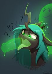 arthropod better_version_at_source black_body changeling chrysalisdraws confusion female feral friendship_is_magic ghost green_eyes hasbro hi_res my_little_pony oral oral_penetration penetration penis queen_chrysalis_(mlp) spirit