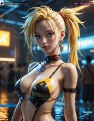 ai_generated big_breasts blonde_hair breasts cute female rikku rikku_(final_fantasy) teenager