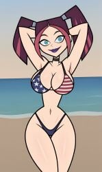 ai_generated bonnieaiart breasts female female_only nai_diffusion scary_girl_(tdi) solo stable_diffusion total_drama_island twintails white_skin