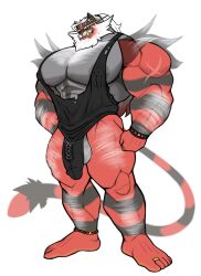 anthro anthrofied felid feline generation_7_pokemon hi_res incineroar male mammal nintendo pokemon pokemon_(species) pokemorph solard0gg0 solo