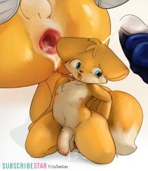 2_tails anal anal_sex anthro anus ass backsack balls big_penis blue_eyes blush blush_lines bodily_fluids canid canine clothed clothing cum cum_in_ass cum_in_mouth cum_inside cum_on_face cum_on_ground dildo drooling ejaculation faggot footwear footwear_only fox gaping gaping_anus gay genital_fluids genitals hands_behind_back humanoid_genitalia kneeling looking_back lube lying male mammal masturbation mostly_nude multi_tail multicolored_body nipples on_back open_mouth partially_clothed penetration penis pull_out saliva sega sex_toy shoes shoes_only solo sonic_(series) sonic_the_hedgehog_(series) sonic_the_hedgehog_2 spread_butt spread_legs spreading tail tails tails_the_fox tito-tonton toying_self tuft two_tone_body yaoi yellow_body