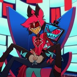 2024 alastor_(hazbin_hotel) anal anal_insertion anal_sex cum cum_in_ass cum_inside cum_on_body digital_drawing_(artwork) digital_media_(artwork) gay hazbin_hotel hypnosis kuruko male male/male male_only male_penetrated male_penetrating male_penetrating_male mind_control tagme vox_(hazbin_hotel) yaoi